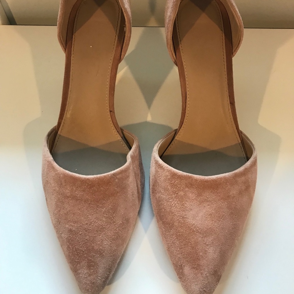 Blush Pink Suede Pumps